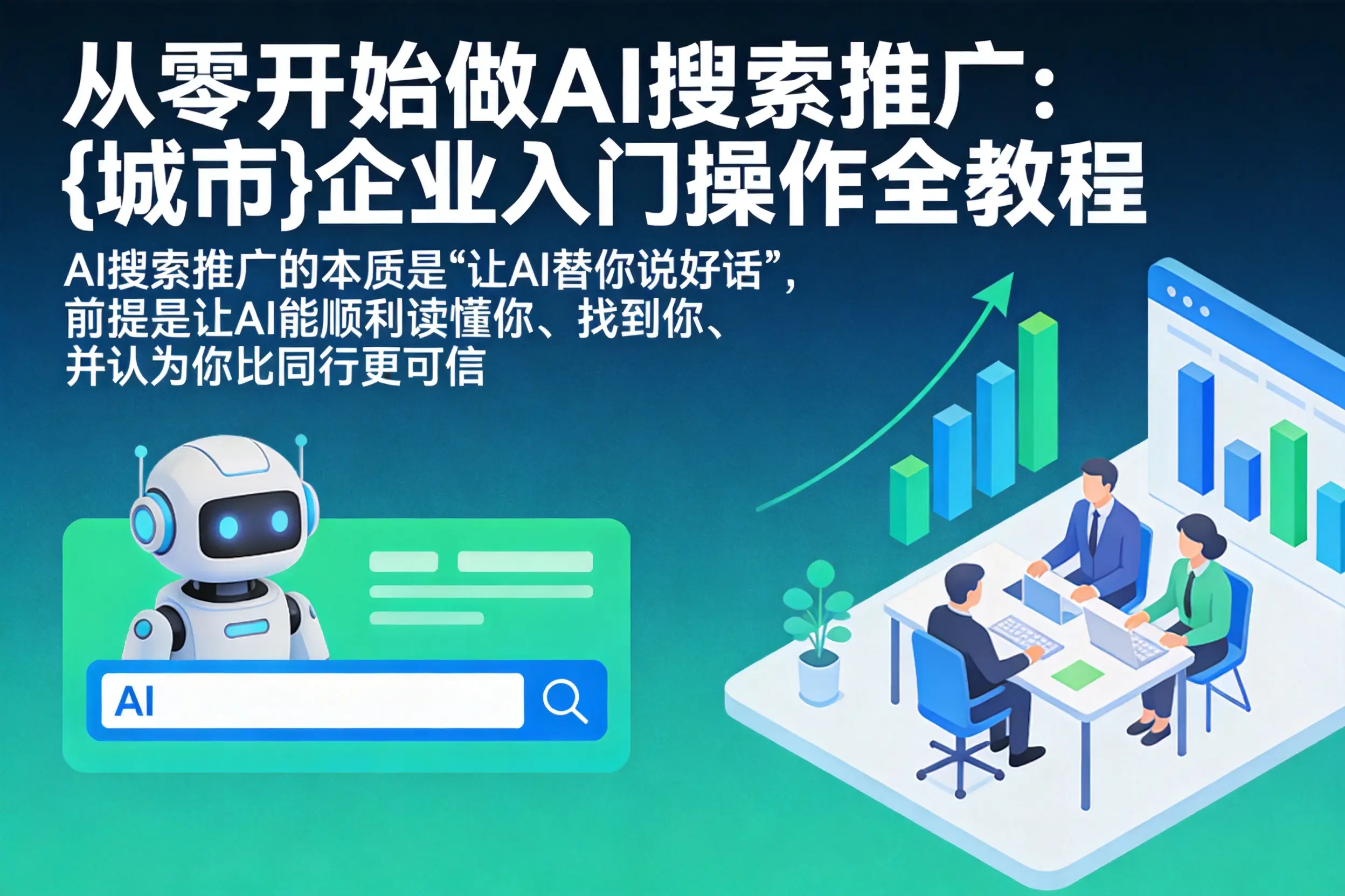 从零开始做AI搜索推广：赛罕企业入门操作全教程